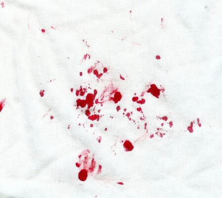 Blood on rag from post crime cleaning in Richardson, TX